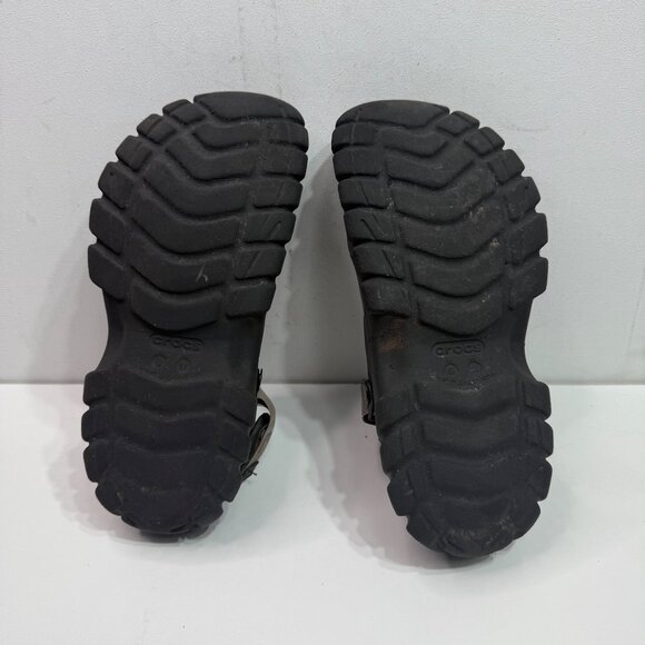 Crocs Black Unisex Size W11/M9 Outdoor Offroad Clogs Adjustable Ankle Straps - Picture 6 of 7